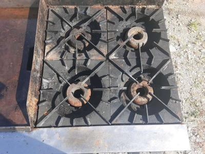 Commercial 4 foot flat grill  burners natural gas - Thumbnail 4