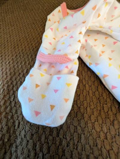 Infant gown with pink and yellow accents - Thumbnail 2