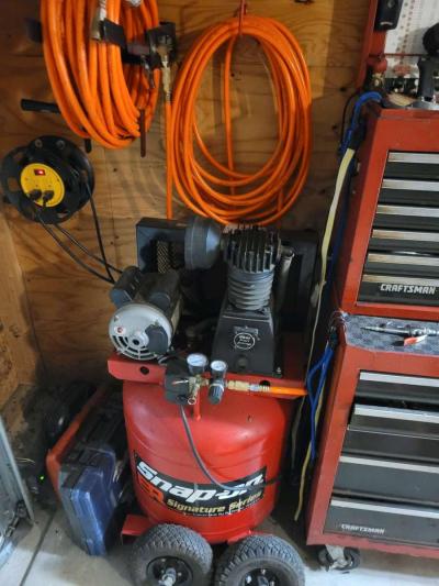 snap on air compressor with air tools and nail gun - Thumbnail 1