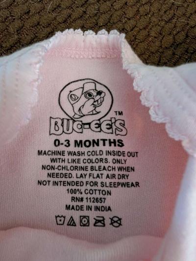 Baby pink Bucee onesie - Thumbnail 2