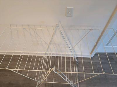 IKEA FROST White Foldable Clothes Drying Rack - Thumbnail 2