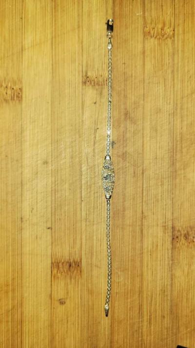 14kt Bracelet Diamond engraved Hearts - Thumbnail 3