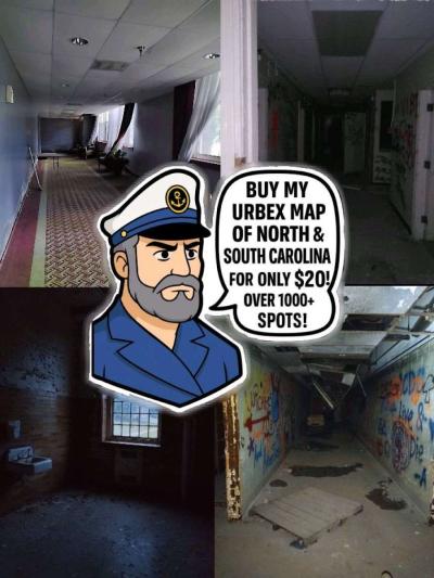 Urbex map for the Carolinas