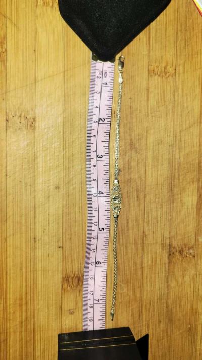 14kt Bracelet Diamond engraved Hearts - Thumbnail 4