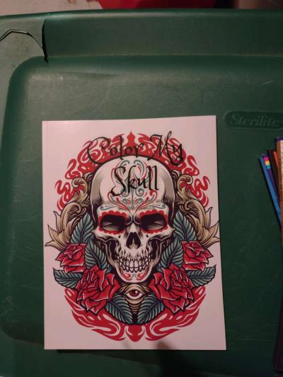 Skull Coloring book - Thumbnail 1