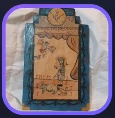 painting folk art wood hand painted