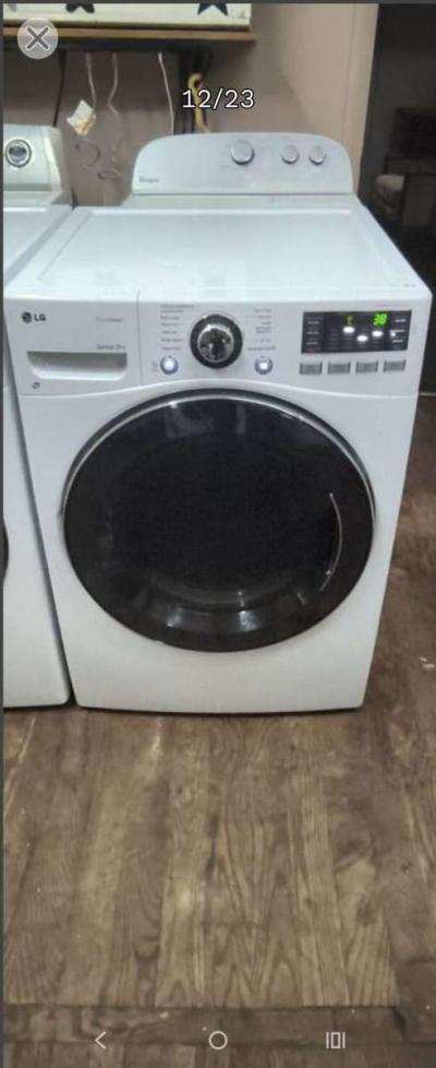 LG Elite White FrontLoad Washer  Gas Dryer Set  Stackable - Thumbnail 5