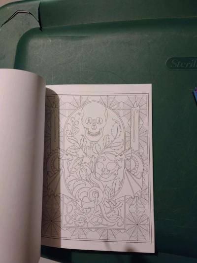 Creative Haven Gothic Fantasy Coloring book - Thumbnail 2