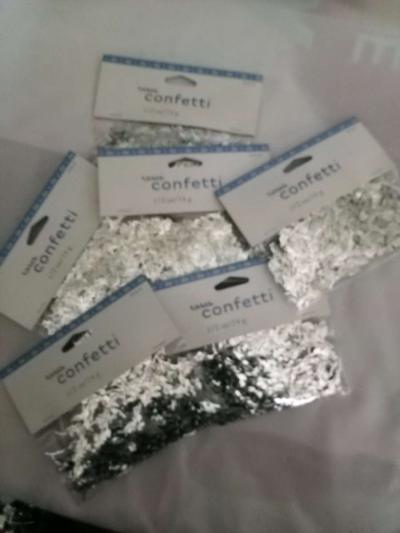 silver rose confetti x5 - Thumbnail 2