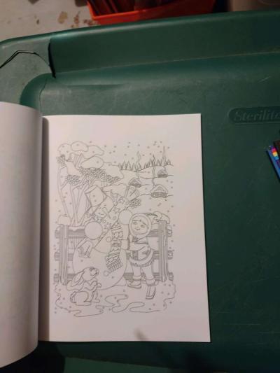 Country Winter coloring book - Thumbnail 3
