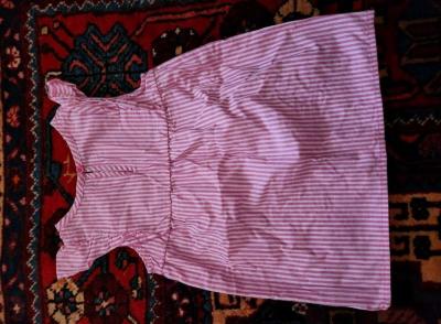 Baby stripe dress with flower accents - Thumbnail 2