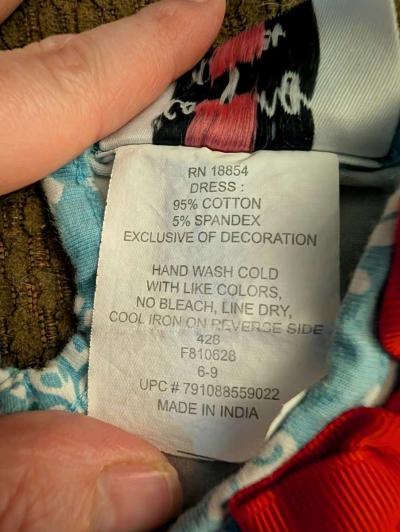 Winter Christmas baby dress - Thumbnail 5