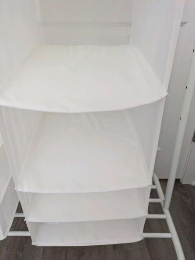 IKEA RIGGA Clothes Rack and 2 SKUBB Organizers - Thumbnail 3