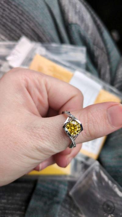 diamond ring in white gold - Thumbnail 2