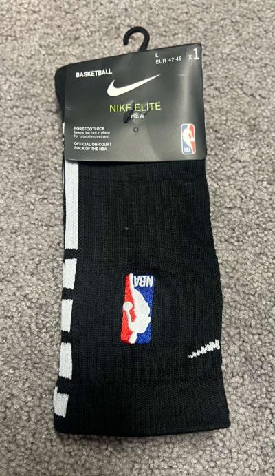 3 Nike Elite DriFit NBA Crew Socks Mens Large - Thumbnail 3