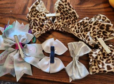 5 girl hair bows - Thumbnail 2