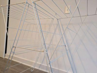 IKEA FROST White Foldable Clothes Drying Rack - Thumbnail 3