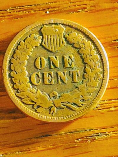 1887 Indian head cent DDO - Thumbnail 3