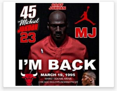 CHICAGO BULLS THE GOAT SELF CREATED ORIGINAL ART POSTER - Thumbnail 1