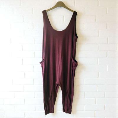 Maroon Stretchy Jumpsuit