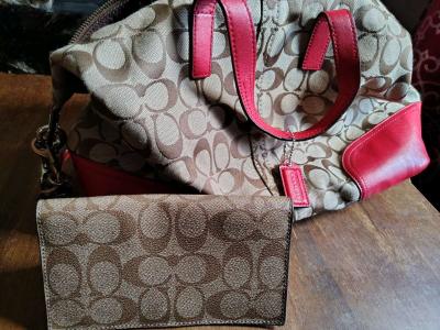 coach purse with checkbook cover - Thumbnail 3