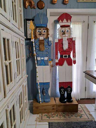 handmade Christmas nutcrackers