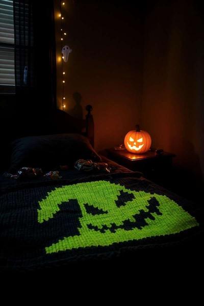 Oogie Boogie Nights Blanket - Thumbnail 4