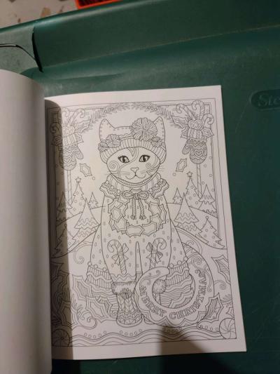 Christmas cats coloring book - Thumbnail 2