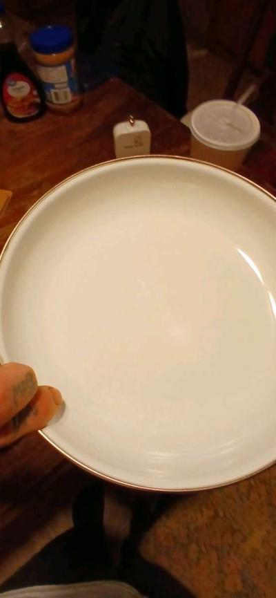 vintage blue willow skillet - Thumbnail 2