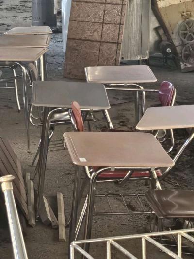 School desk three dollars each