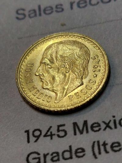 MEXICO 22K GOLD COIN - Thumbnail 2