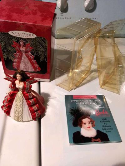 Red and white Barbie ornament - Thumbnail 2