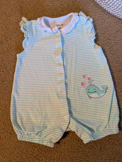 Baby Romper with a whale