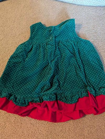 Girl Christmas dress with ginger bread girls - Thumbnail 5