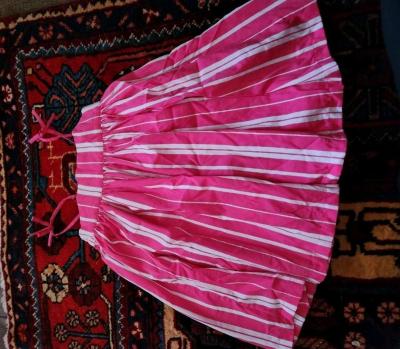 Girl pink and white dress