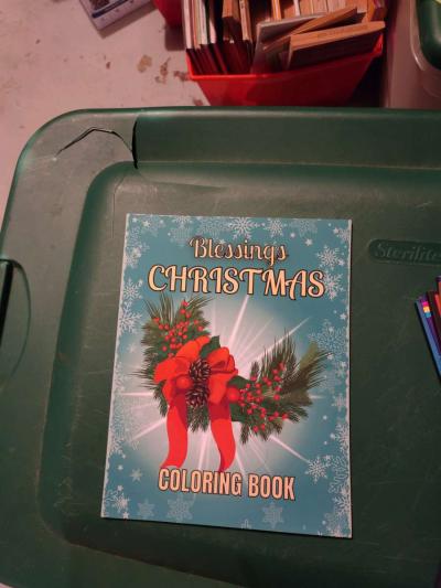 Blessings Christmas Coloring book - Thumbnail 1