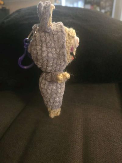 Crochet Mystery Stuffed Labubu Keychain - Thumbnail 2