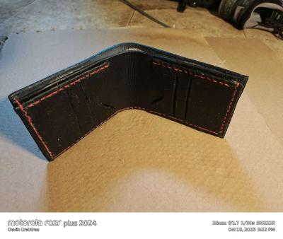 handcrafted leather wallet - Thumbnail 4