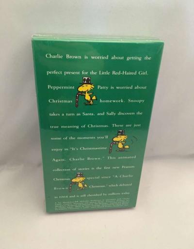 Its Christmastime Again Charlie Brown VHS 1985 SEALED see de - Thumbnail 2