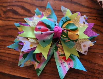 5 girl hair bows - Thumbnail 3