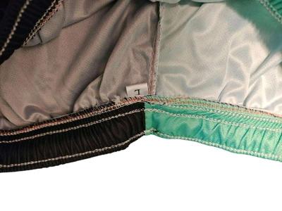 Muay Thai Shorts Mid Thigh Cut 2 Tone  Mint  Black Kill Crew - Thumbnail 4