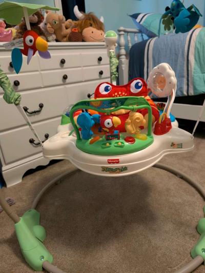 Fisher Price Rainforest Jumperoo Baby Bouncer - Thumbnail 2