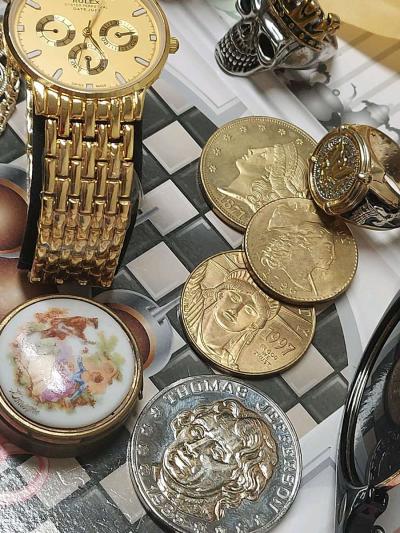 GRATE SOUVENIRS GOLD PLATED  SET BAR FOR 15TH ITEMS AVAILABL - Thumbnail 3