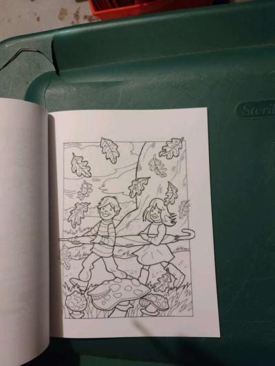 Country Winter coloring book - Thumbnail 2