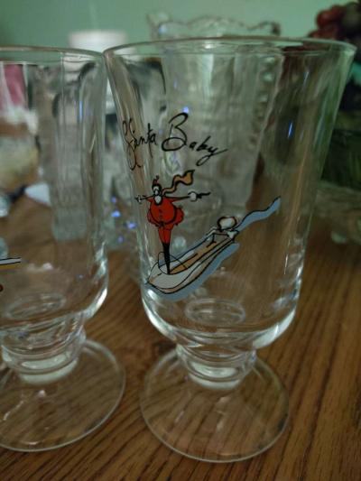 Pottery Barn Santa Baby Irish coffee mugs set of 4 - Thumbnail 5