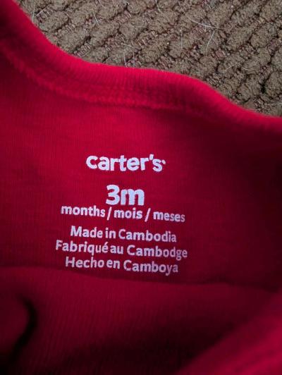 Baby Christmas reindeer long sleeve onesie - Thumbnail 3