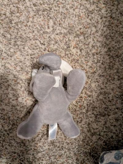 Plush elephant pacifier holder - Thumbnail 3