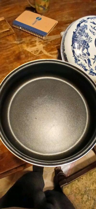 vintage blue willow skillet - Thumbnail 5