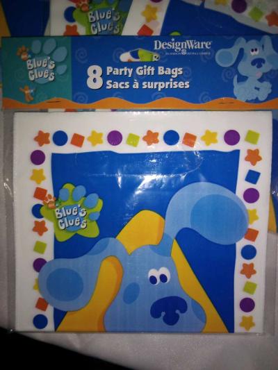 8pack x5 blues clues party bags