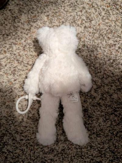 Plush bear pacifier holder - Thumbnail 3
